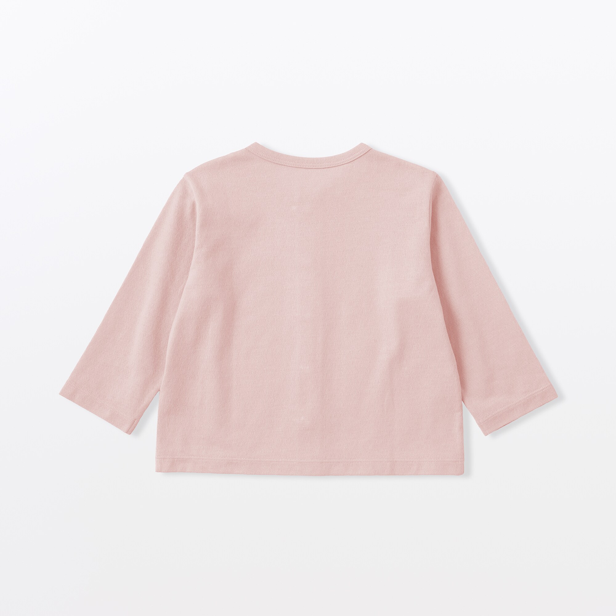 ベビー　ＵＶカット梨地編みクルーネックカーディガン