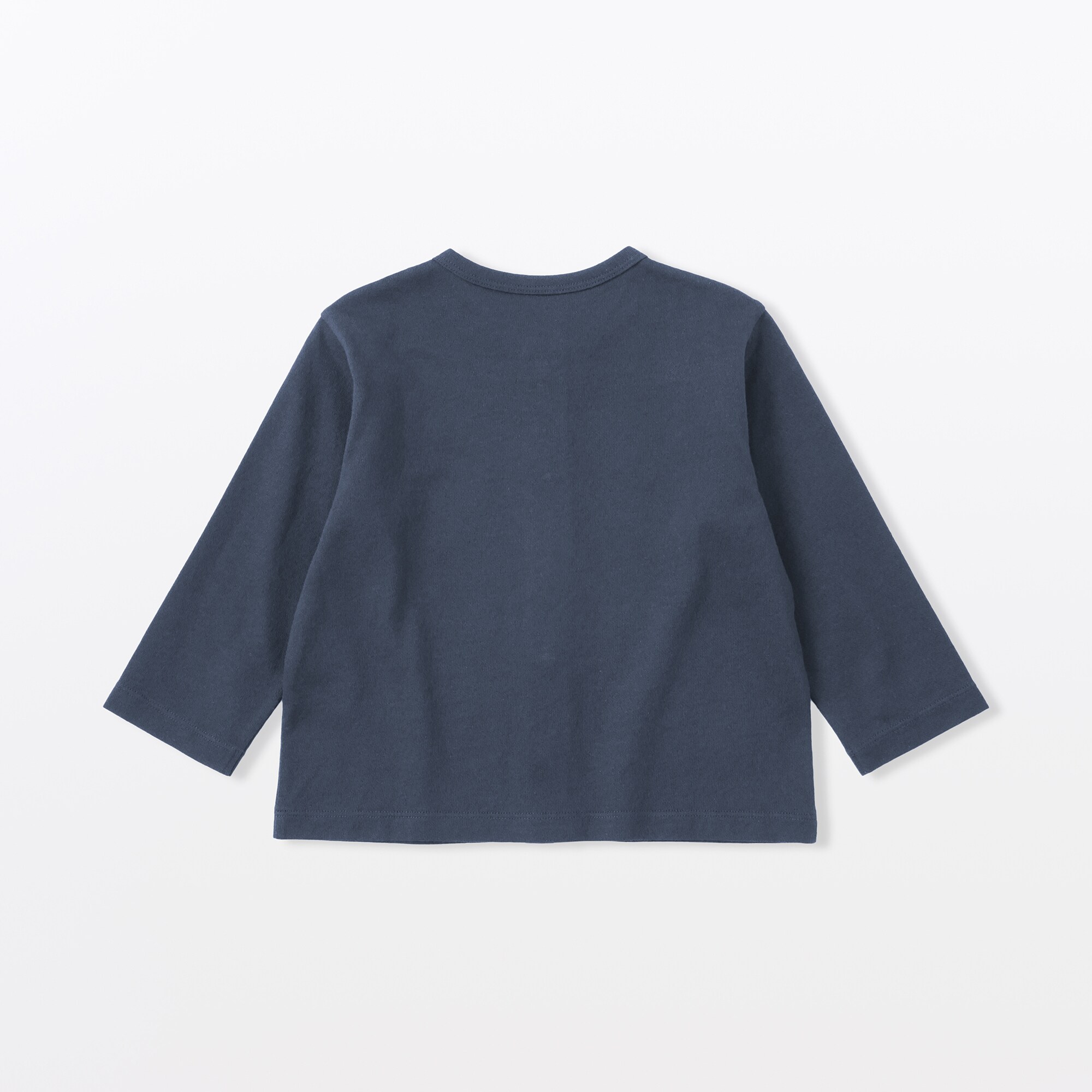 ベビー　ＵＶカット梨地編みクルーネックカーディガン