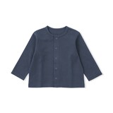 ベビー　ＵＶカット梨地編みクルーネックカーディガン