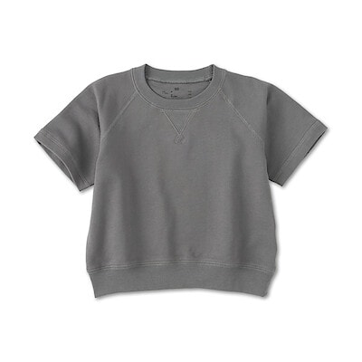 ベビー　あたまするっとライトスウェットクルーネック五分袖Ｔシャツ