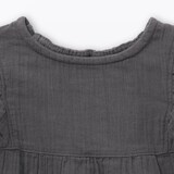 ベビー　あたまするっと楊柳ガーゼフリルスリーブブラウス