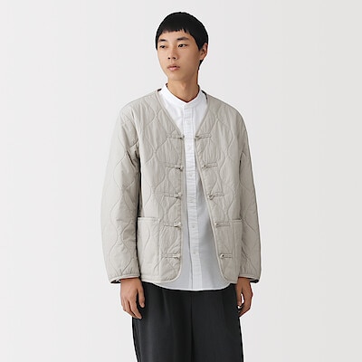 【１月中旬発売予定】紳士　キルト中わた結び釦ジャケット