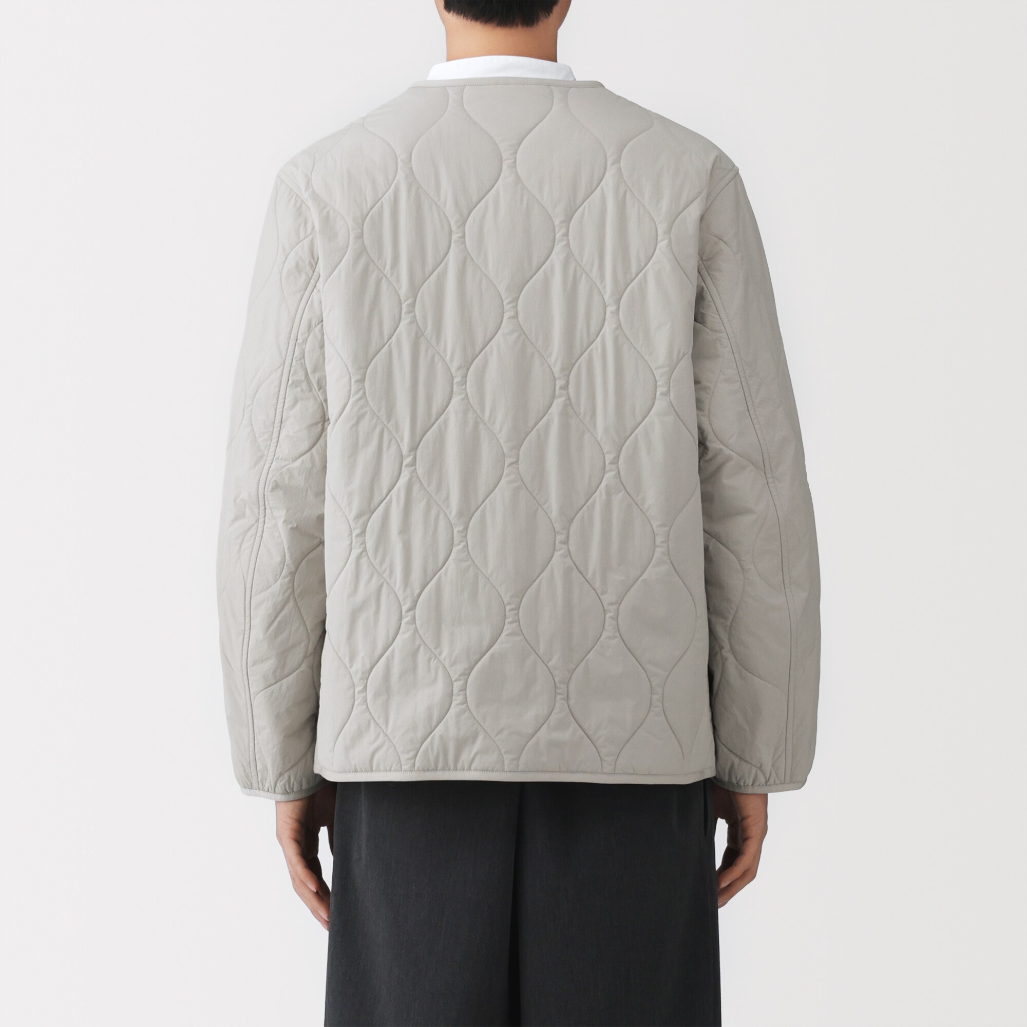 紳士　キルト中わた結び釦ジャケット