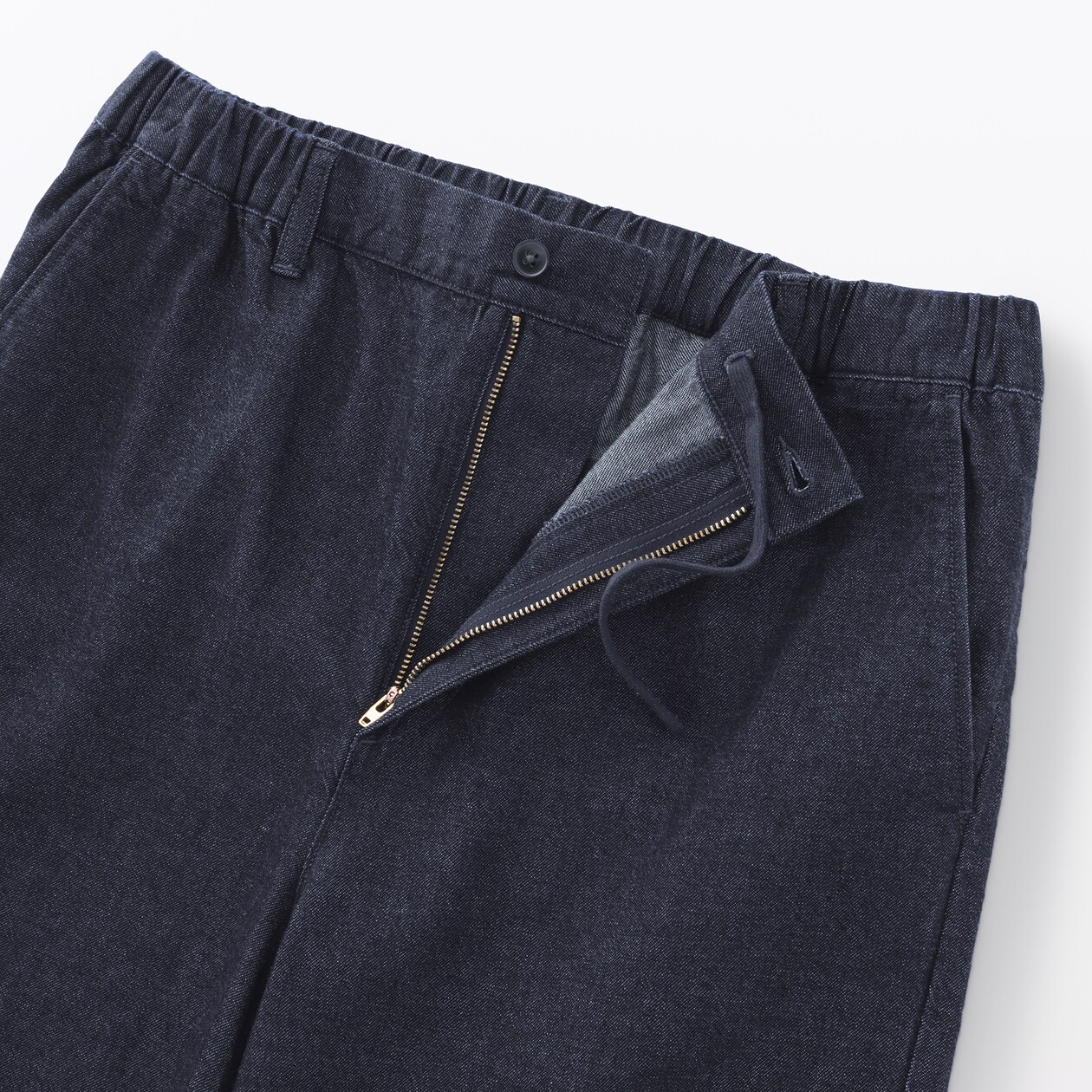 紳士　洗いざらしデニムイージーパンツ　インディゴ