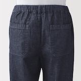 紳士　洗いざらしデニムイージーパンツ　インディゴ