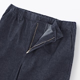 紳士　洗いざらしデニムイージーパンツ　インディゴ