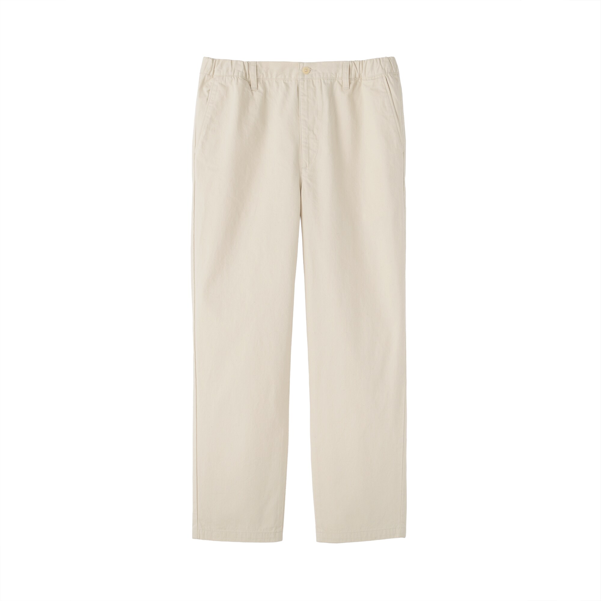 紳士　洗いざらしデニムイージーパンツ　生成