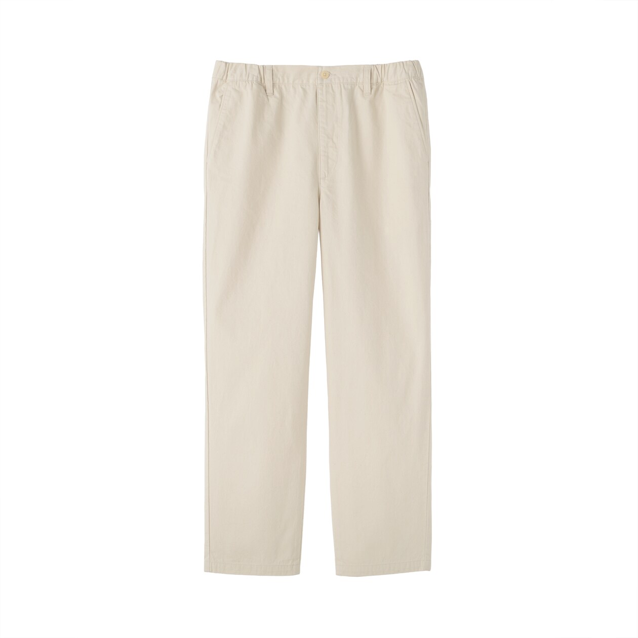 紳士　洗いざらしデニムイージーパンツ　生成