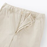 紳士　洗いざらしデニムイージーパンツ　生成