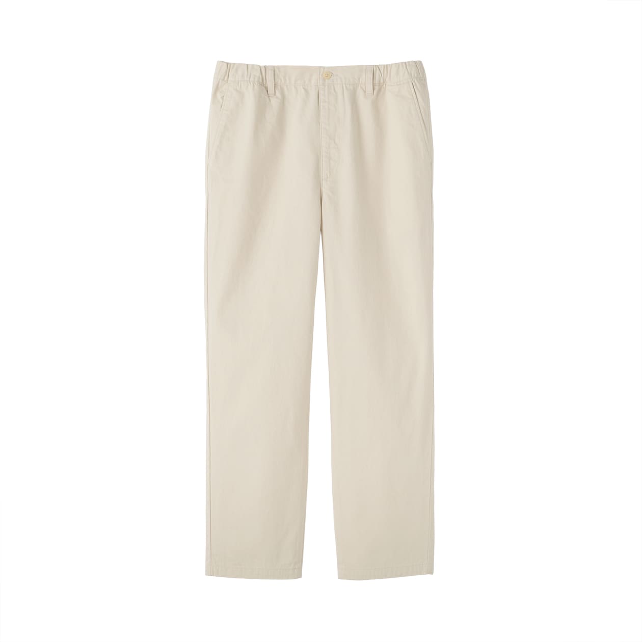 紳士　洗いざらしデニムイージーパンツ　生成