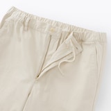 紳士　洗いざらしデニムイージーパンツ　生成