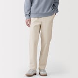 紳士　洗いざらしデニムイージーパンツ　生成