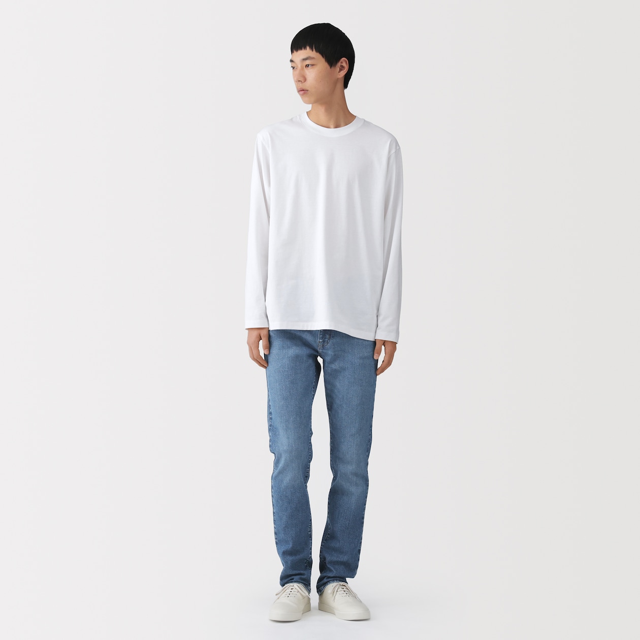 紳士　ストレッチデニムスリムパンツ　インディゴ