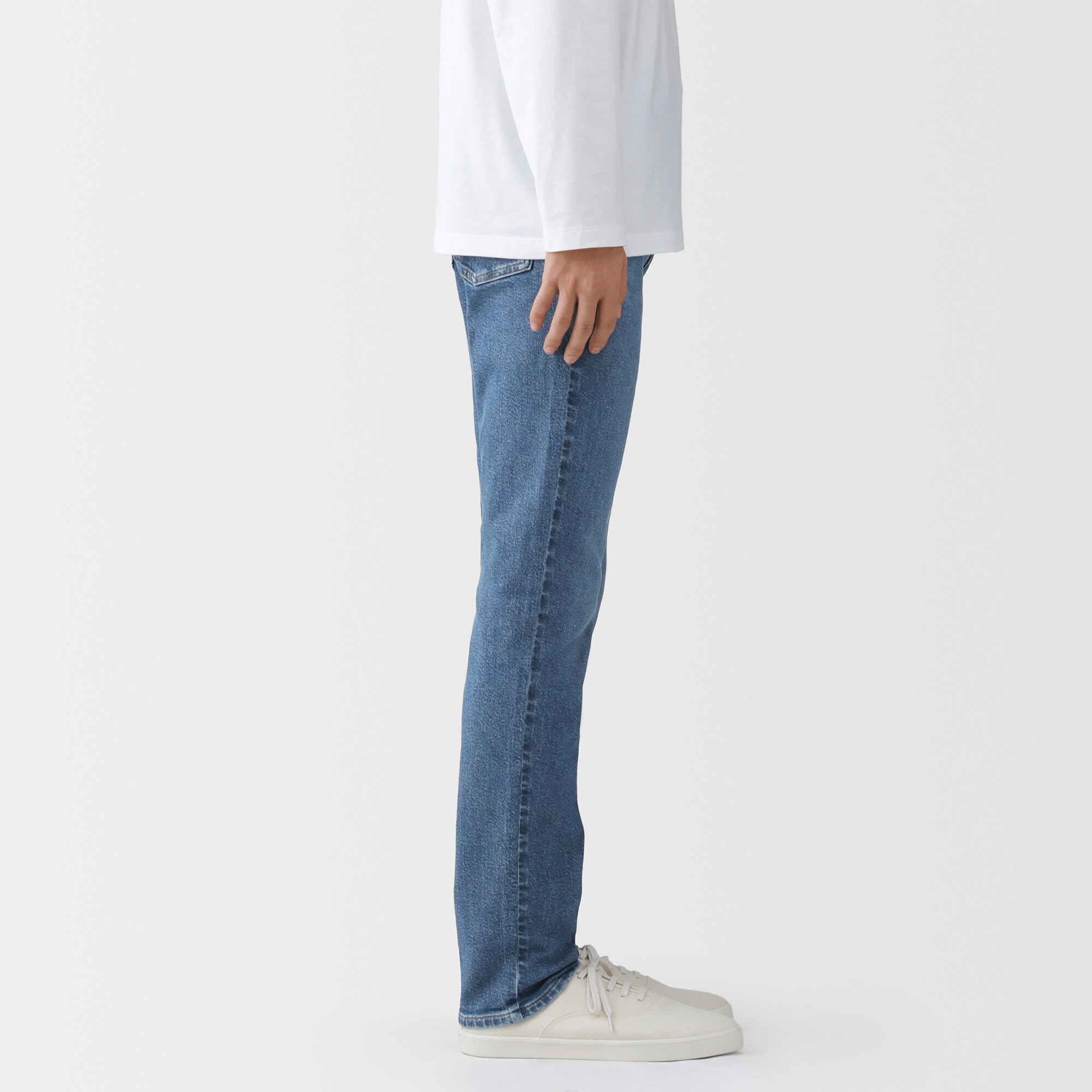 紳士 ストレッチデニムスリムパンツ インディゴ | 無印良品
