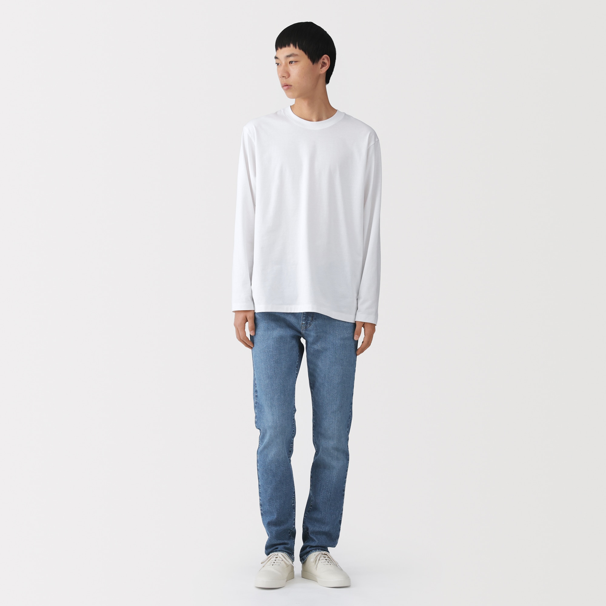 紳士 ストレッチデニムスリムパンツ インディゴ | 無印良品