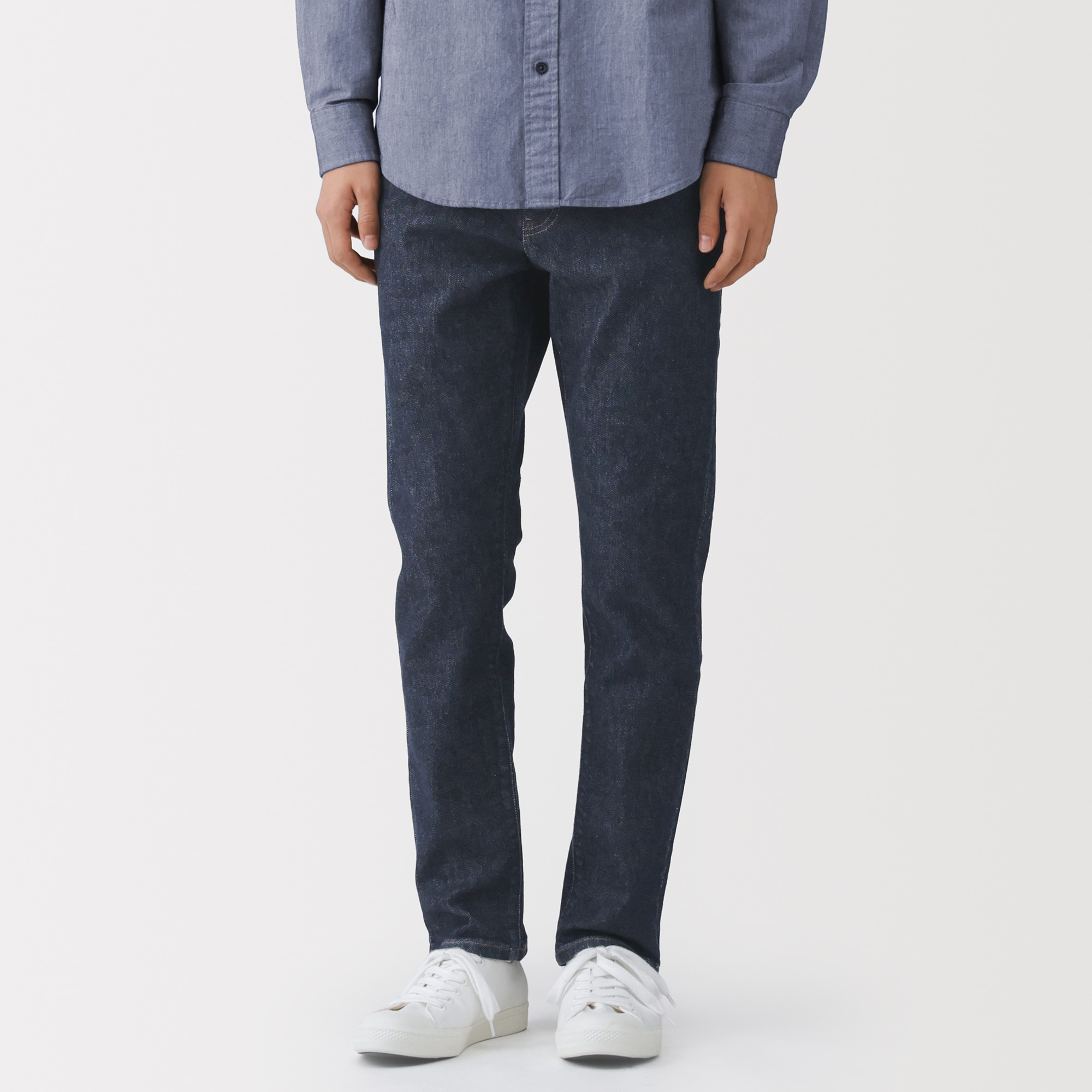 紳士 ストレッチデニムスリムパンツ インディゴ | 無印良品