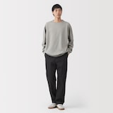 紳士　洗いざらしデニムイージーパンツ　黒
