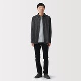 紳士　ストレッチデニムスリムパンツ　黒