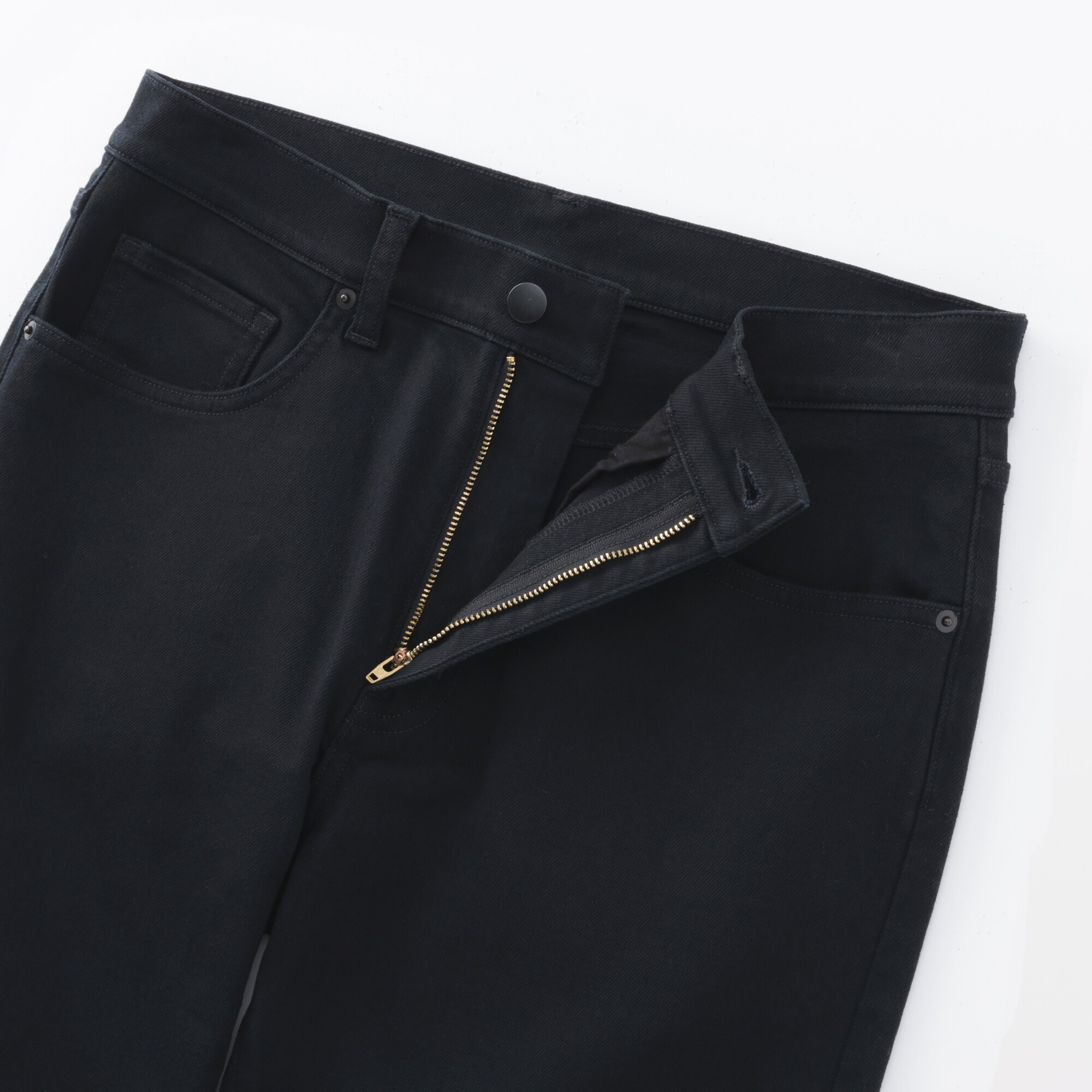 紳士 ストレッチデニムスリムパンツ 黒 | 無印良品