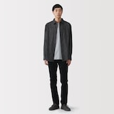 紳士　ストレッチデニムスリムパンツ　黒