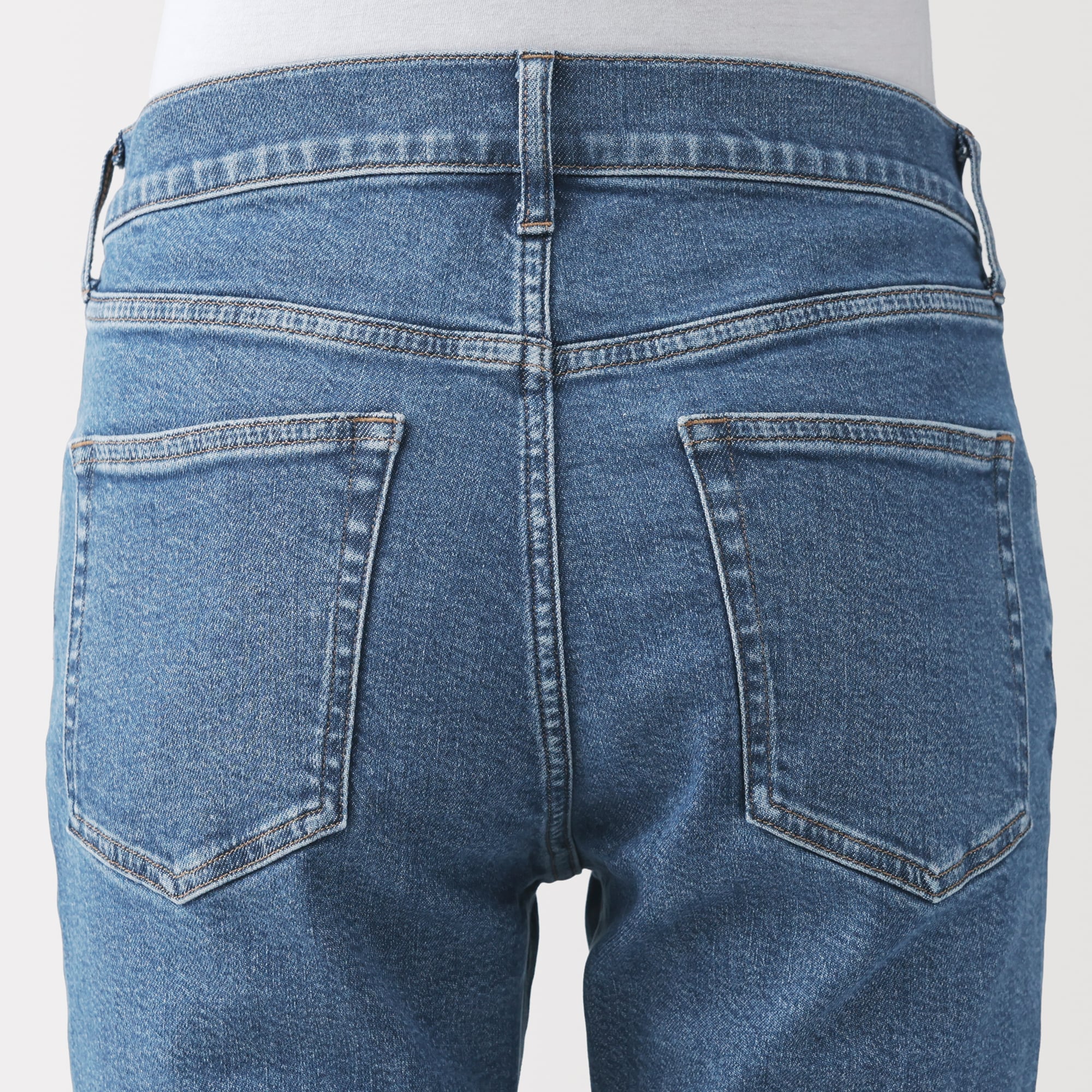 紳士 ストレッチデニムスリムパンツ 黒 | 無印良品
