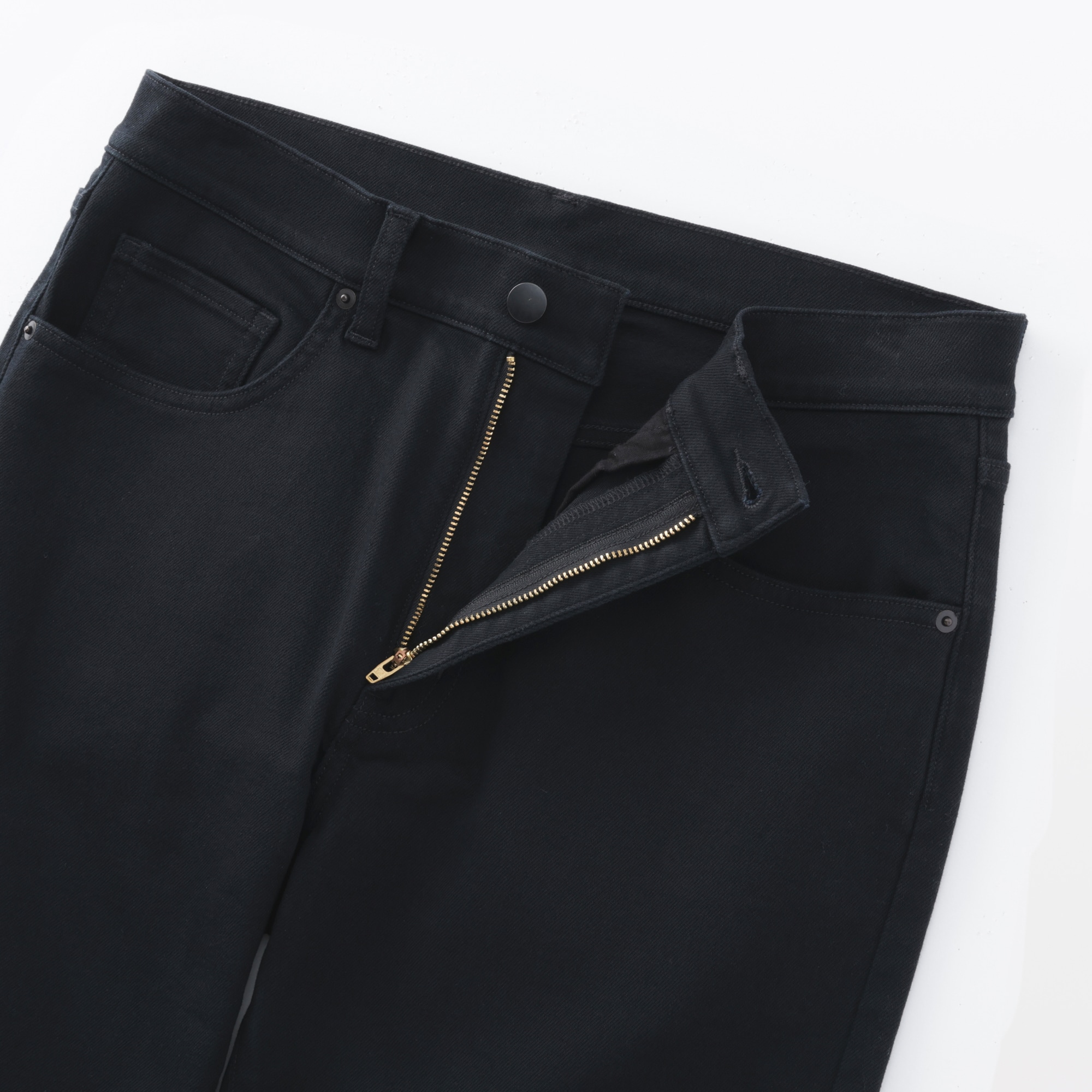 紳士 ストレッチデニムスリムパンツ 黒 | 無印良品