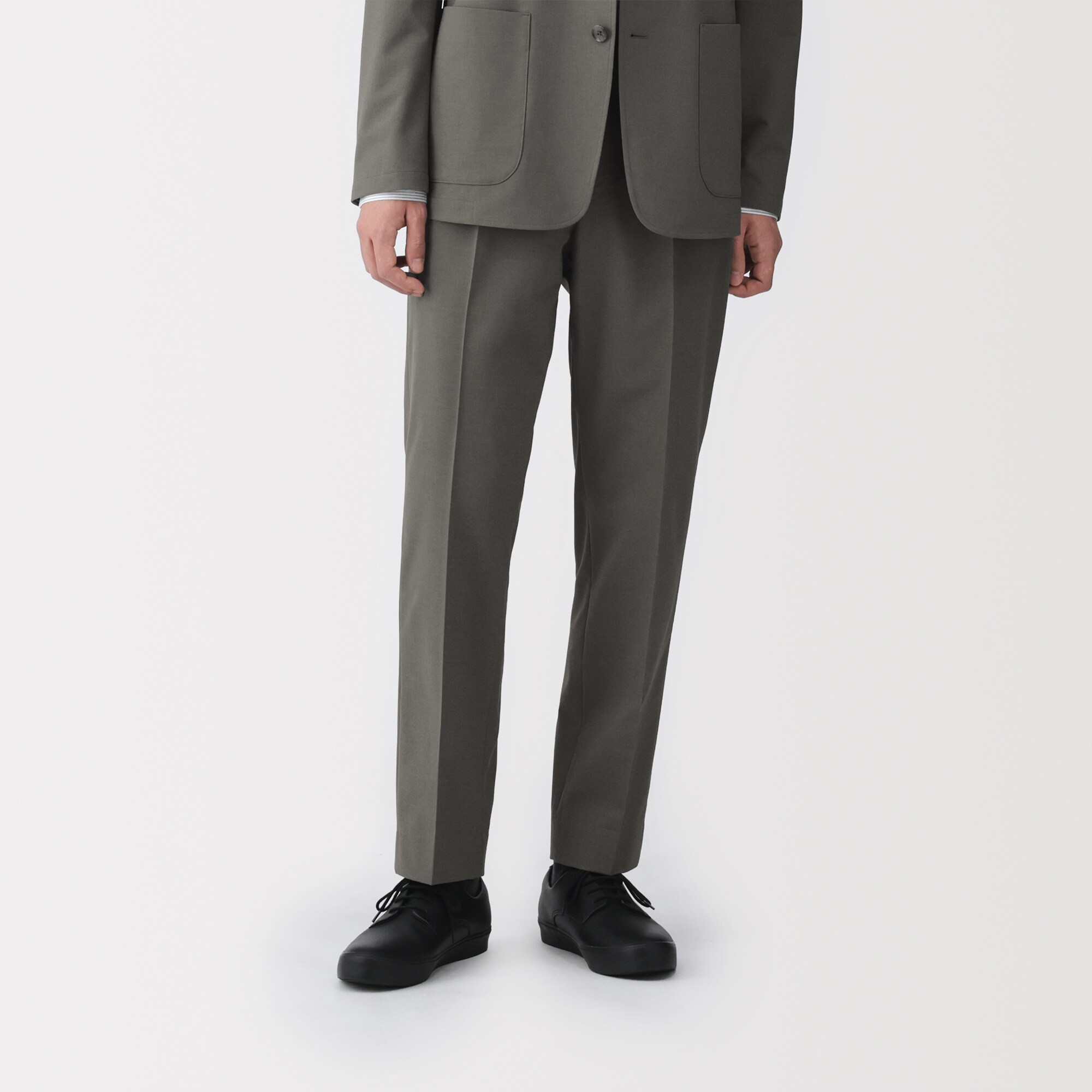 紳士　撥水ストレッチワンタックパンツ