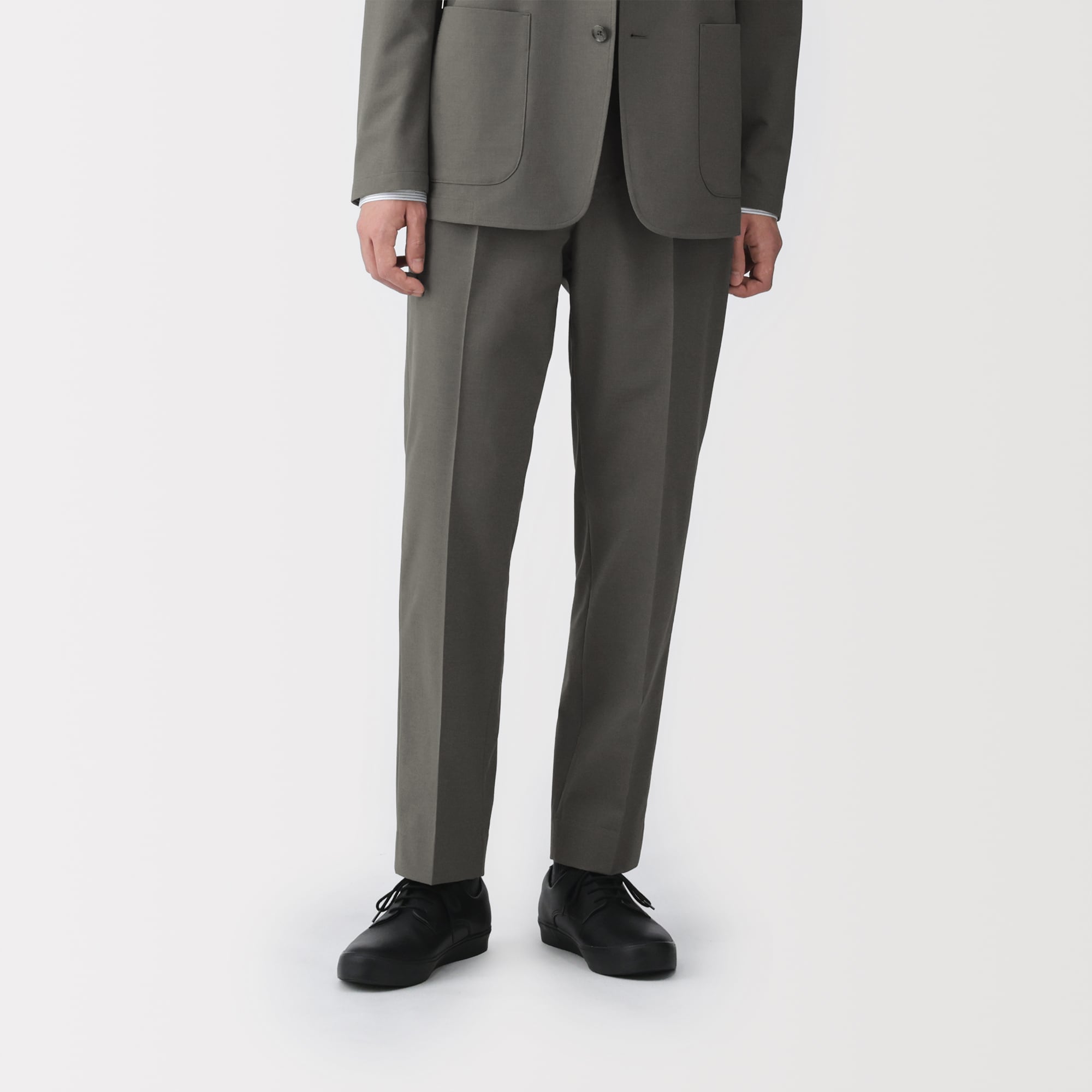 紳士　撥水ストレッチワンタックパンツ