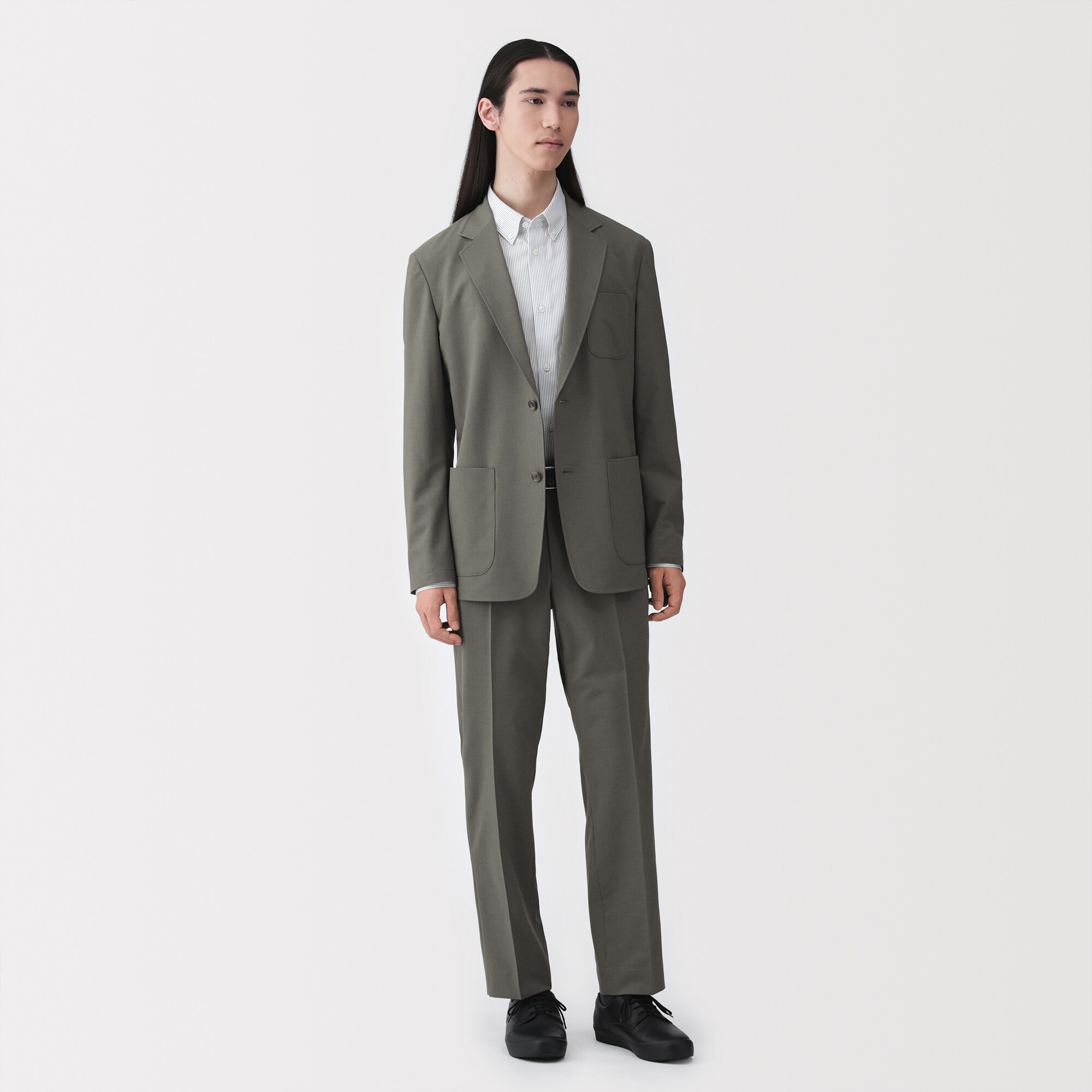 紳士　撥水ストレッチワンタックパンツ