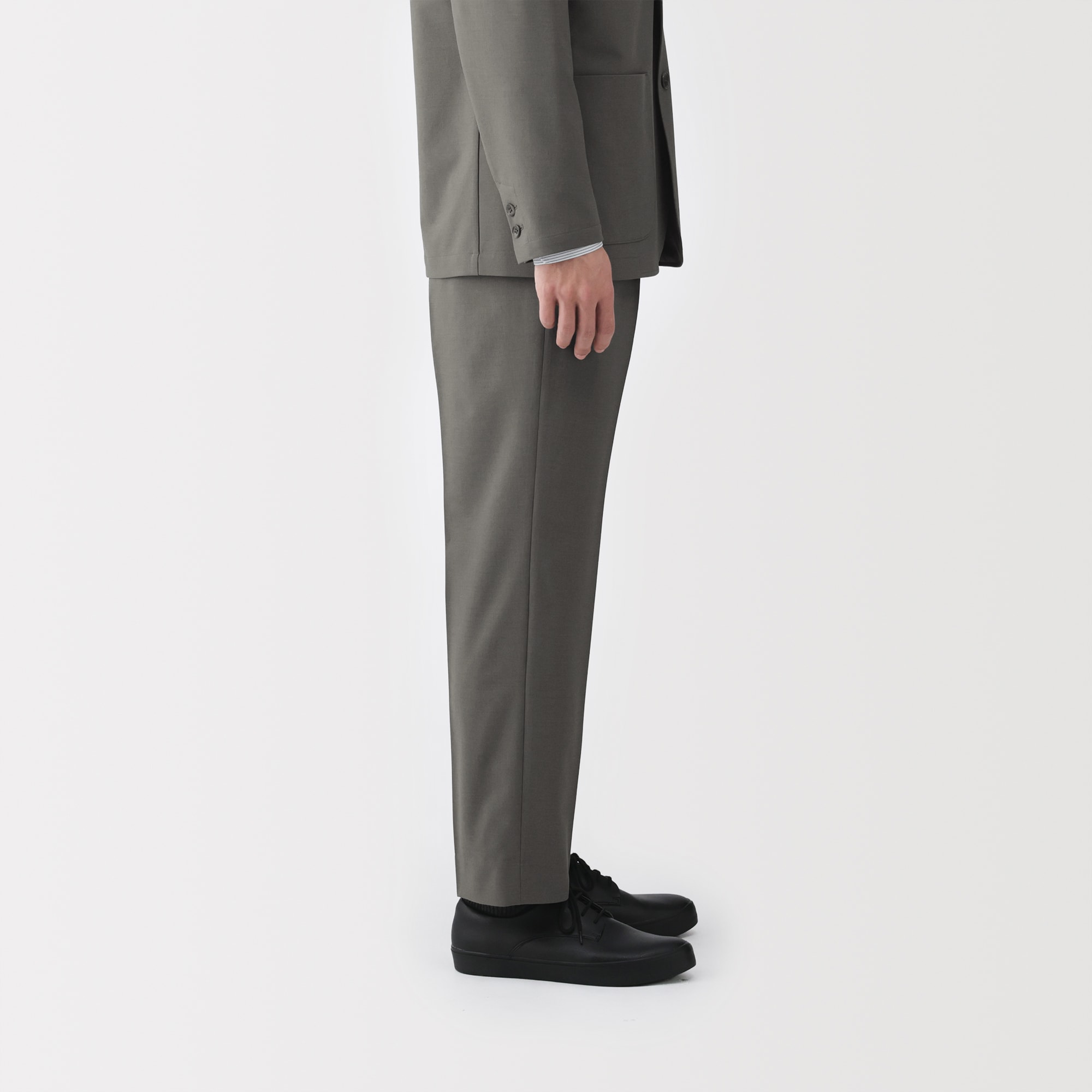 紳士　撥水ストレッチワンタックパンツ