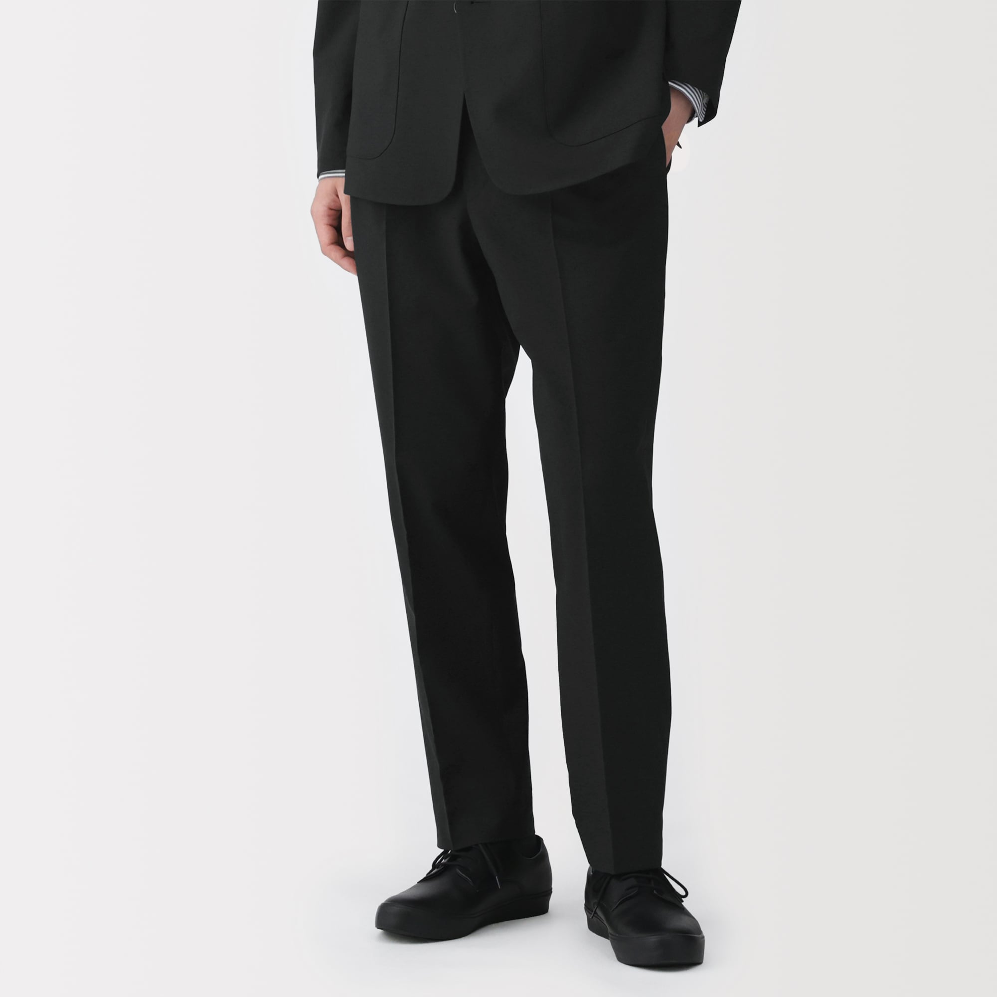 紳士 撥水ストレッチワンタックパンツ | 無印良品