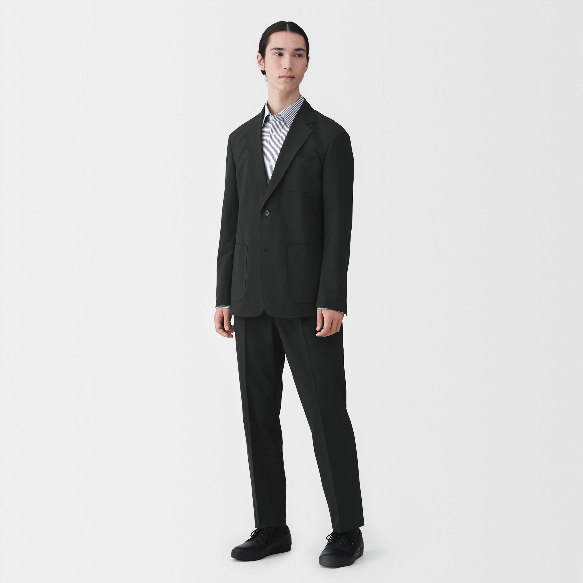 紳士　撥水ストレッチワンタックパンツ