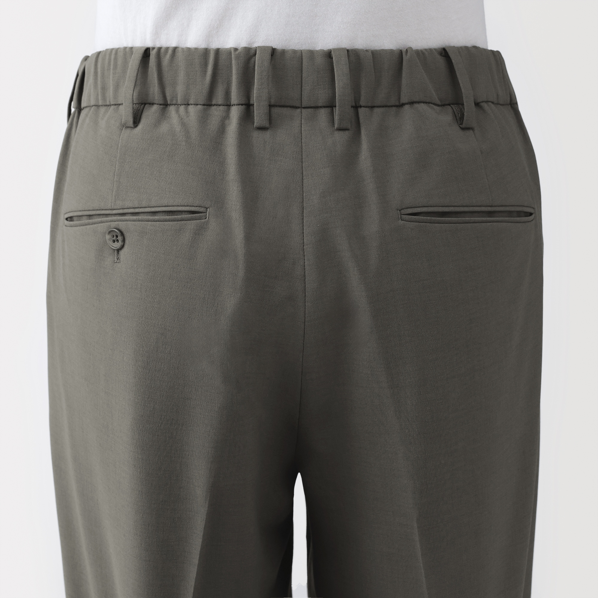 紳士　撥水ストレッチワンタックパンツ