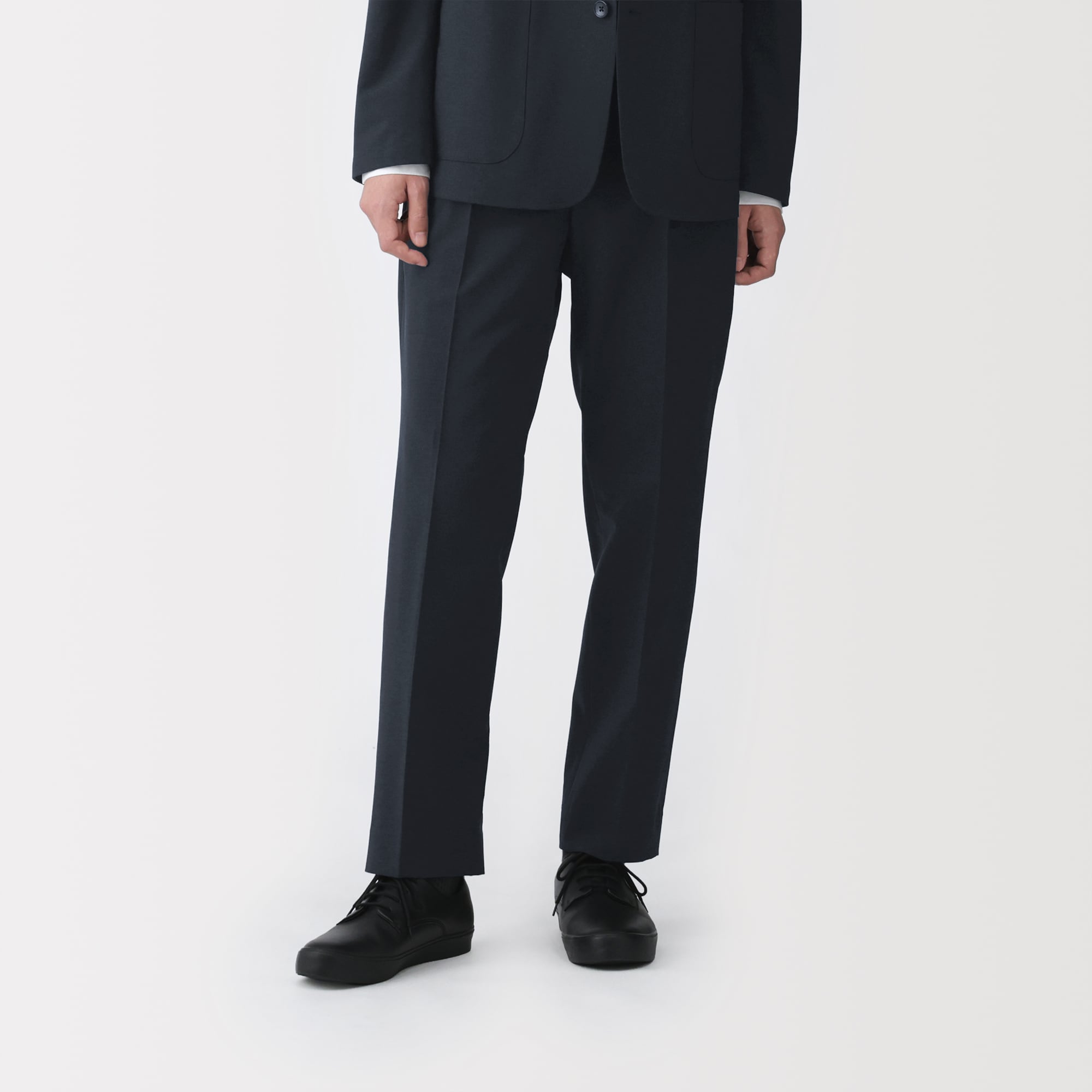 紳士 撥水ストレッチワンタックパンツ | 無印良品