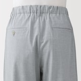 紳士　乾きやすいワンタックワイドパンツ