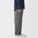 紳士　製品染めワイドイージーパンツ