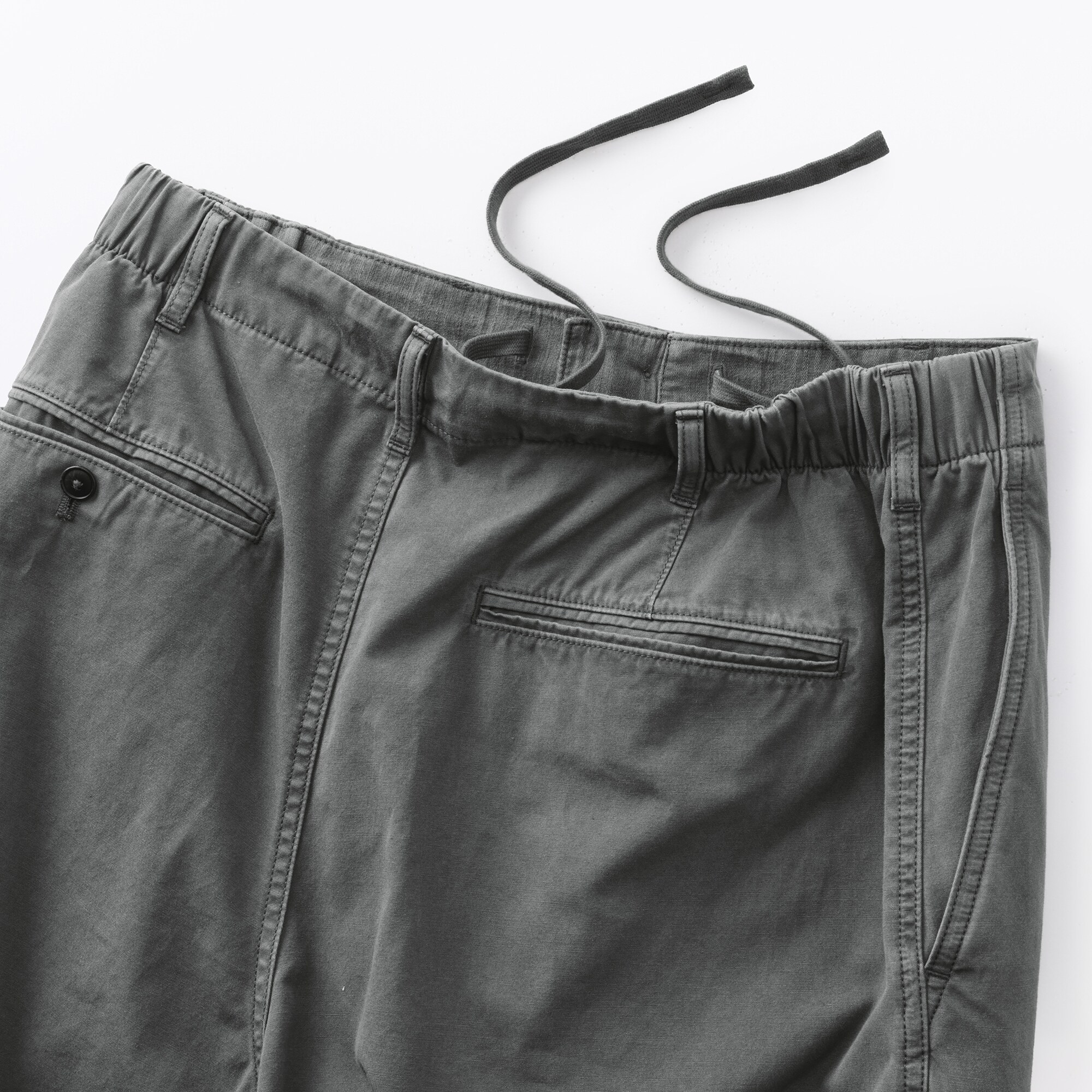 紳士　製品染めワイドイージーパンツ