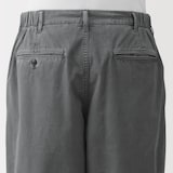 紳士　製品染めワイドイージーパンツ