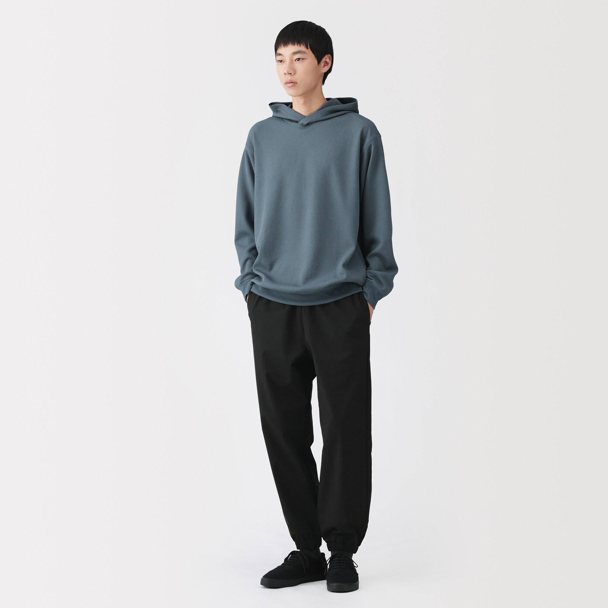 紳士 UVカット 撥水ストレッチジョガーパンツ | 無印良品