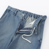 紳士　木の実から作ったカポック混デニムワイドパンツ