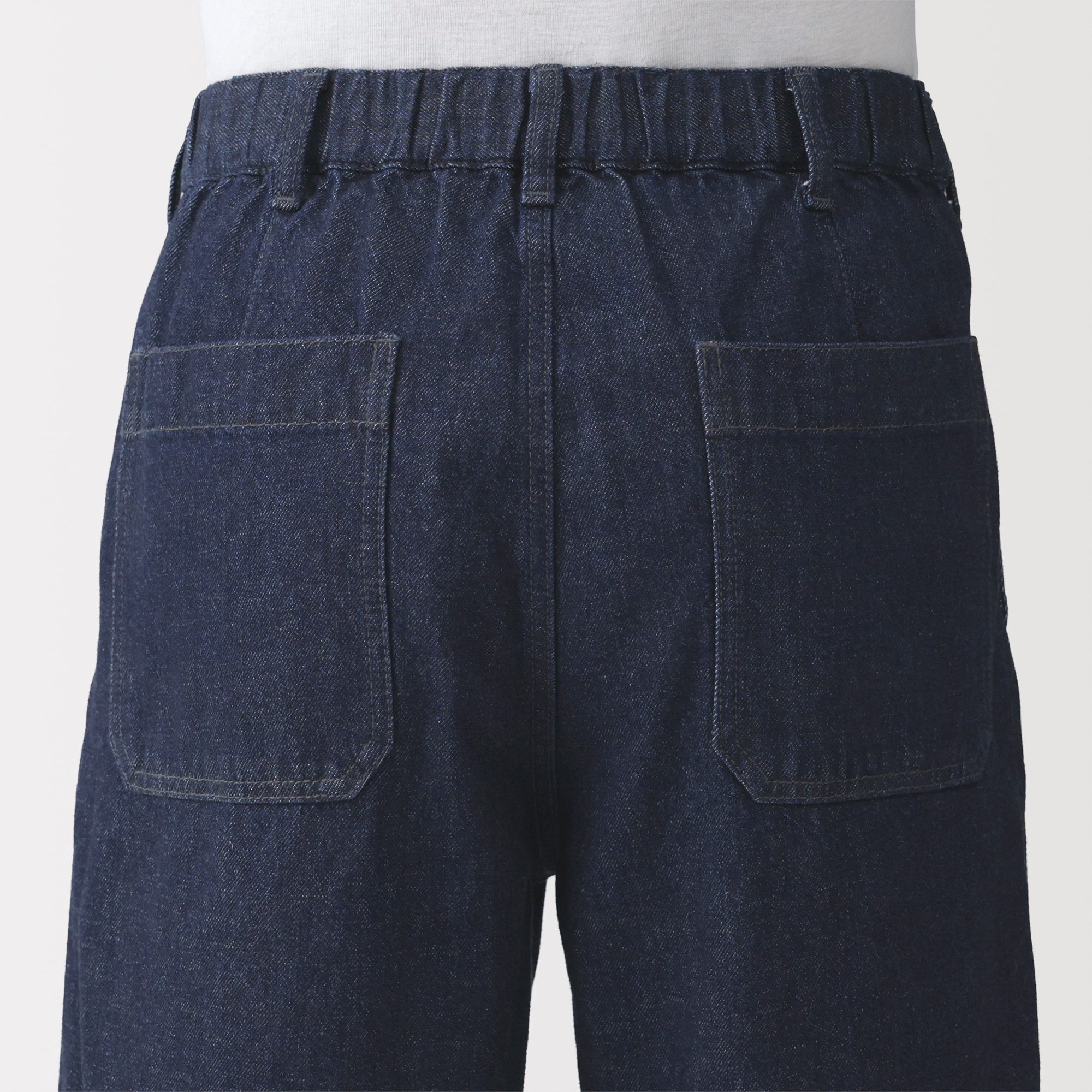 紳士 木の実から作ったカポック混デニムワイドパンツ | 無印良品