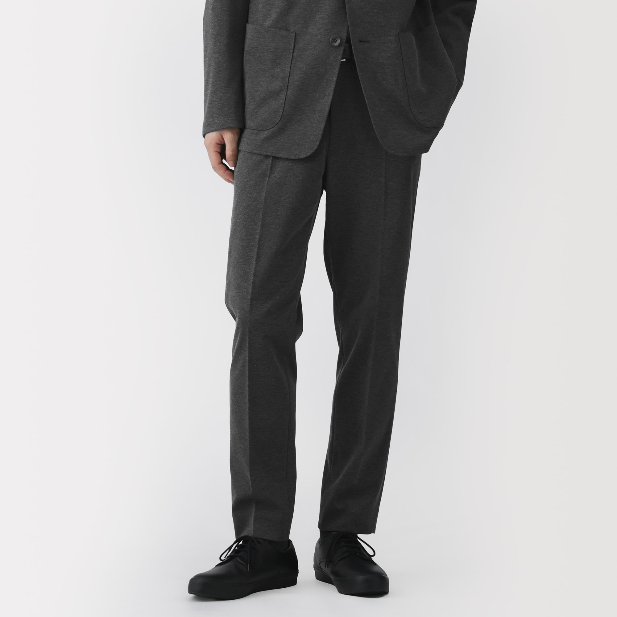 紳士 ストレッチジャージースリムテーパードパンツ | 無印良品