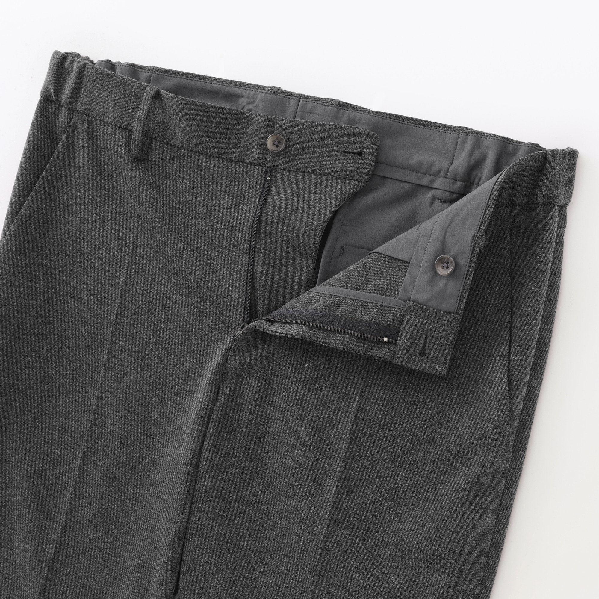 紳士　ストレッチジャージースリムテーパードパンツ