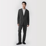 紳士　ストレッチジャージースリムテーパードパンツ