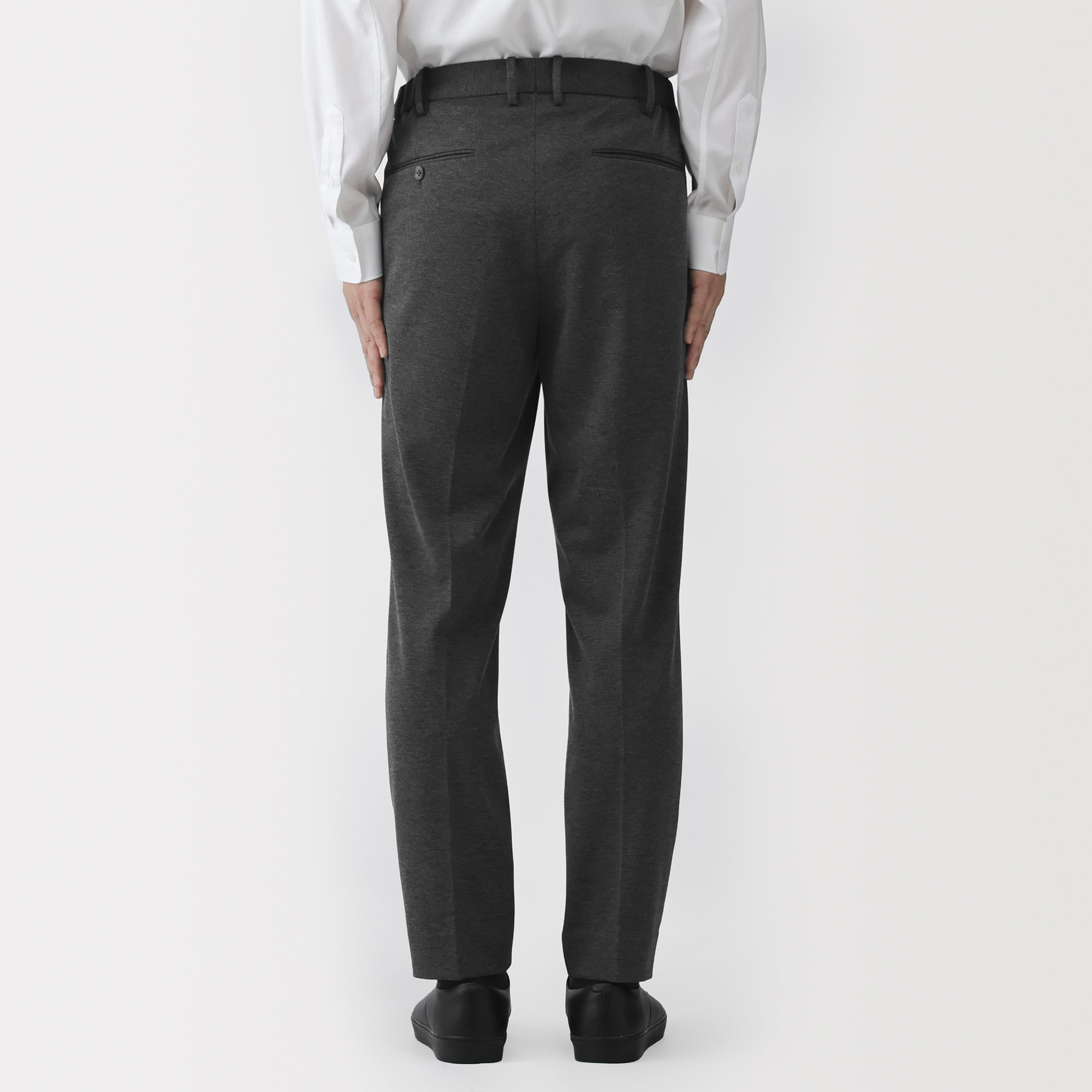 紳士　ストレッチジャージースリムテーパードパンツ