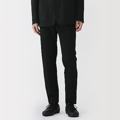 紳士　ストレッチジャージースリムテーパードパンツ