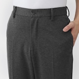 紳士　ストレッチジャージースリムテーパードパンツ