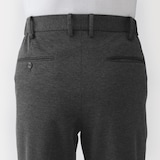 紳士　ストレッチジャージースリムテーパードパンツ