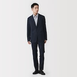 紳士　ストレッチジャージースリムテーパードパンツ