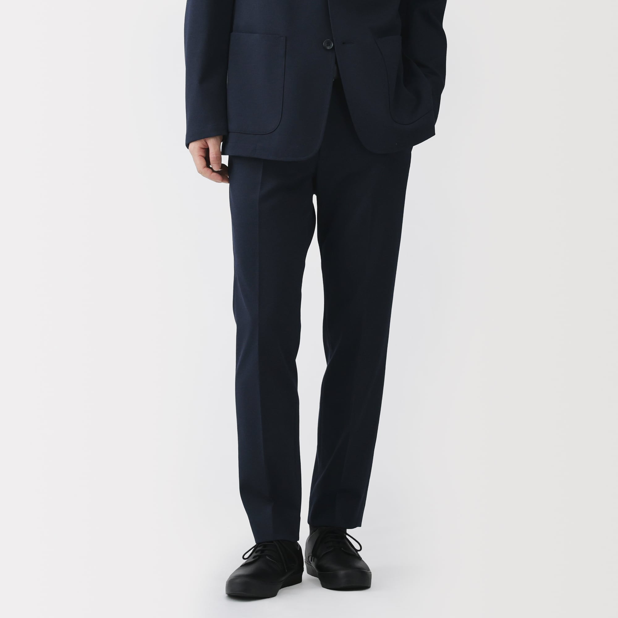 紳士　ストレッチジャージースリムテーパードパンツ | 無印良品